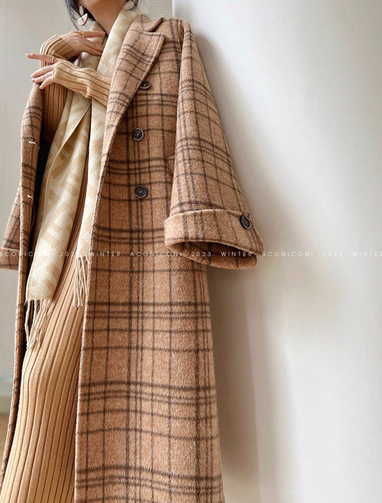 Aconiconi|Yamano Plaid Winter Coat