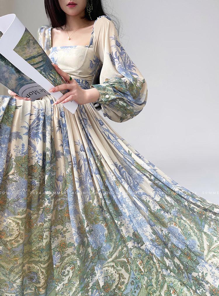 Aconiconi|Tulle Treasure Long Sleeve Long Summer Dress
