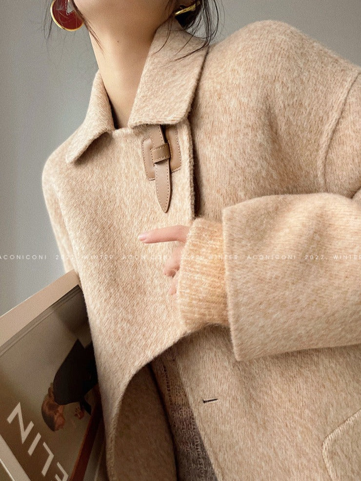 Aconiconi|Retro 100% Wool Coat