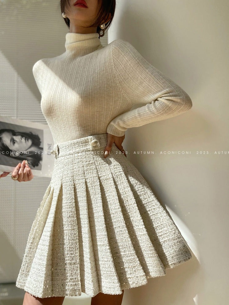 Aconiconi|Yueluo Suit Sequin Tweed Set