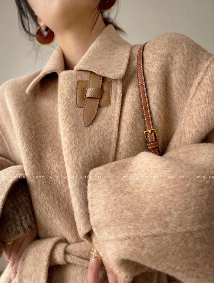 Aconiconi|Retro 100% Wool Coat