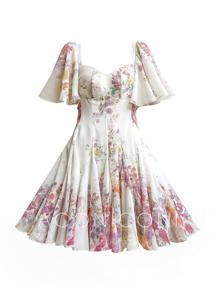 Aconiconi|Love Flower French Fairy Dress