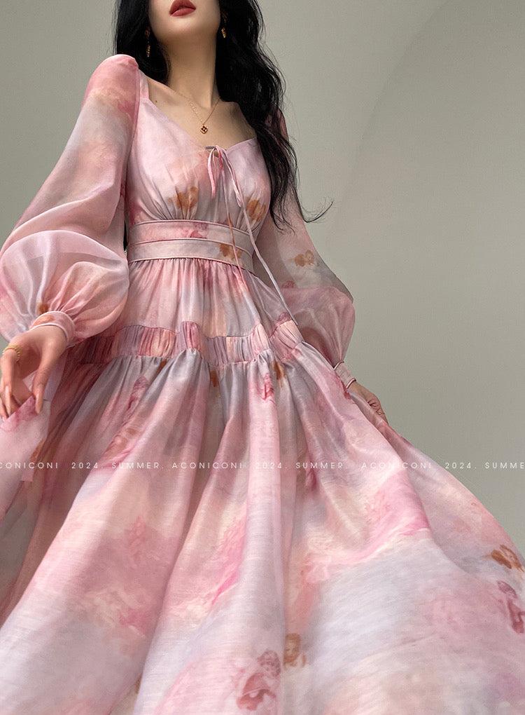Aconiconi|Enchanted Rose Retro Dress