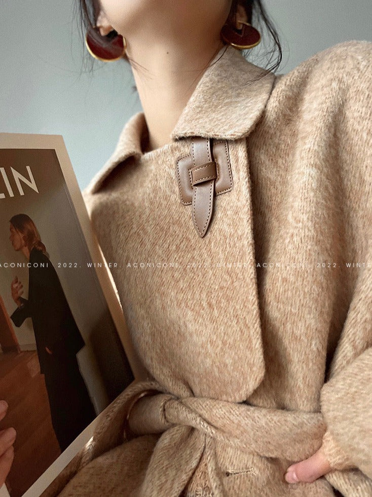 Aconiconi|Retro 100% Wool Coat