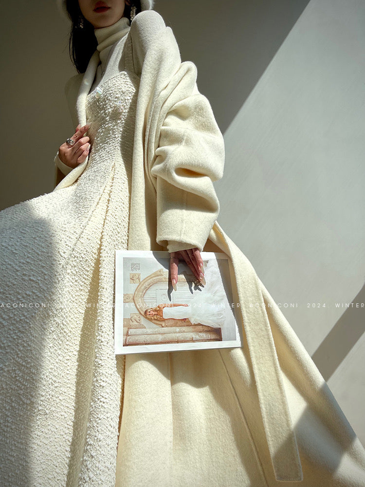 Aconiconi|Winter Night Moon Elegant Dress