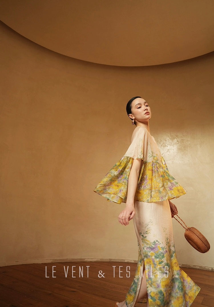 LE VENT & TES AILES | Amber Bloom Dress Set