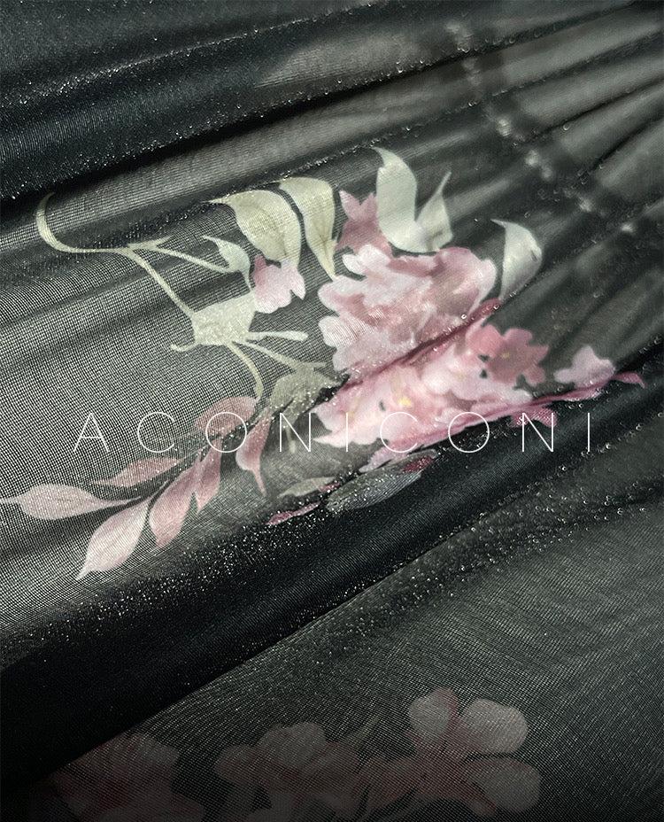 Aconiconi|Daisy Dream Lace Summer Long Sleeve Long Dress