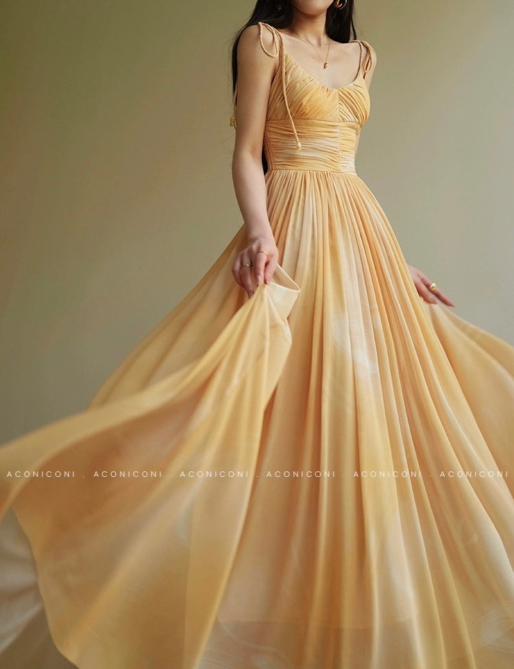 Aconiconi | Saffron Bloom Summer Dress