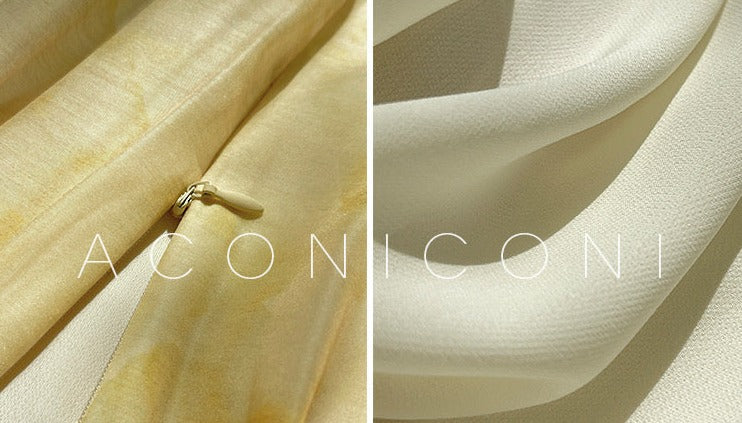 Aconiconi|Seaside Summer Sunset Long Flowy Dress