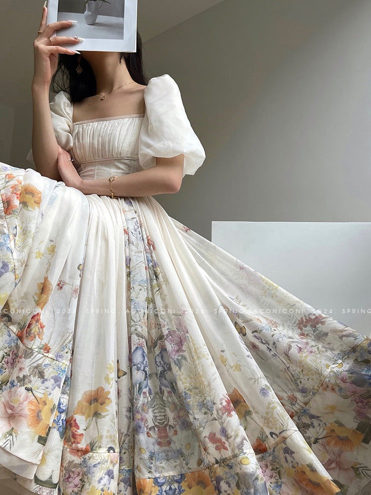 Aconiconi|Florentia Long Princess Skirt Summer Dress