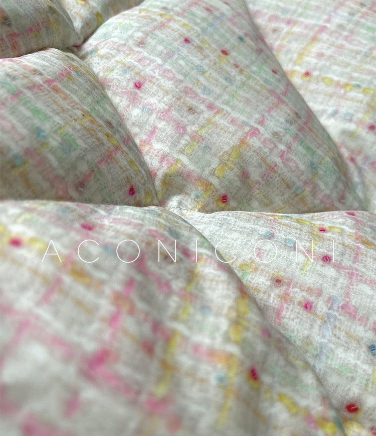 Aconiconi|Colorful White Puff Cloud Coat