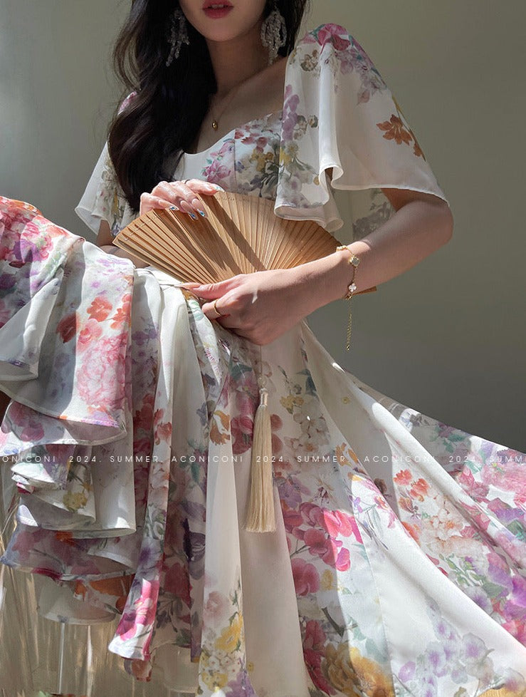 Aconiconi|Love Flower French Fairy Dress
