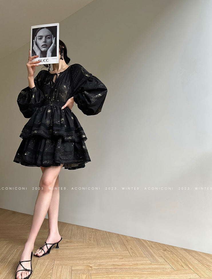Aconiconi|Moon Shadow Camellia Skirt Suit