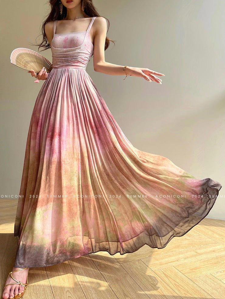 Aconiconi|Tulle Treasure Long Summer Dress