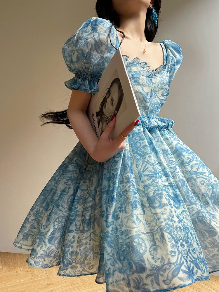 Aconiconi|Blue Ocean Whisper fairy Dress