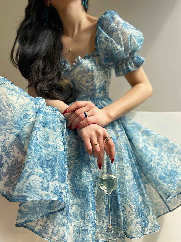 Aconiconi|Blue Ocean Whisper fairy Dress