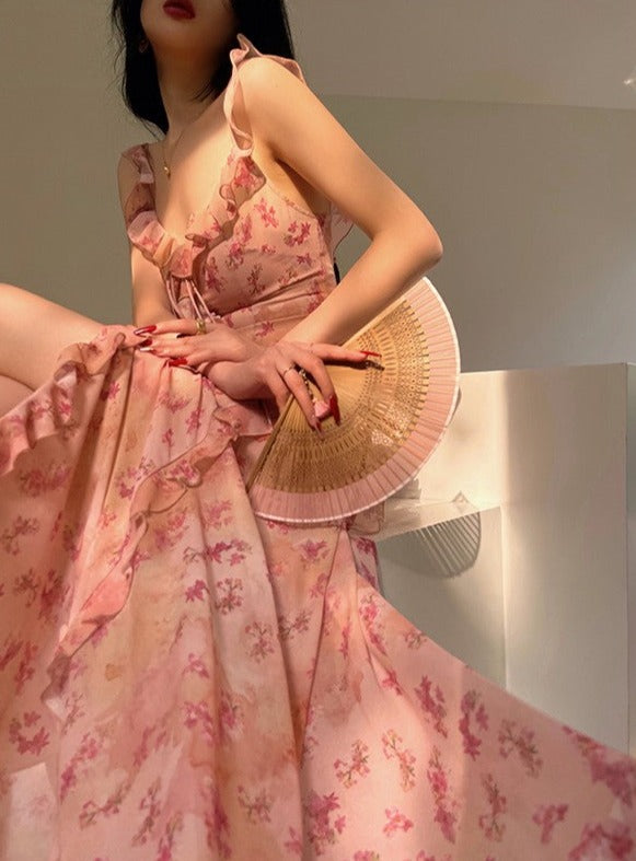 Aconiconi|Sorbet Sunset Long Exquisite Dress