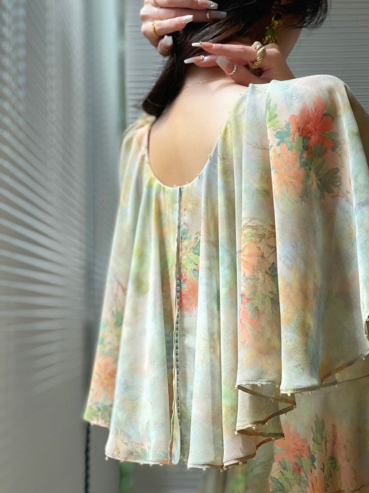 Aconiconi|Palace Garden Summer Long Dress