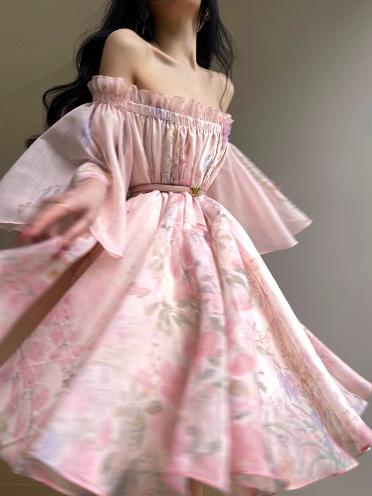 Aconiconi|Magnolia Off-Shoulder Fairy Dress