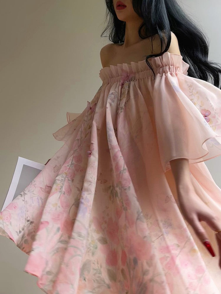 Aconiconi|Magnolia Off-Shoulder Fairy Dress