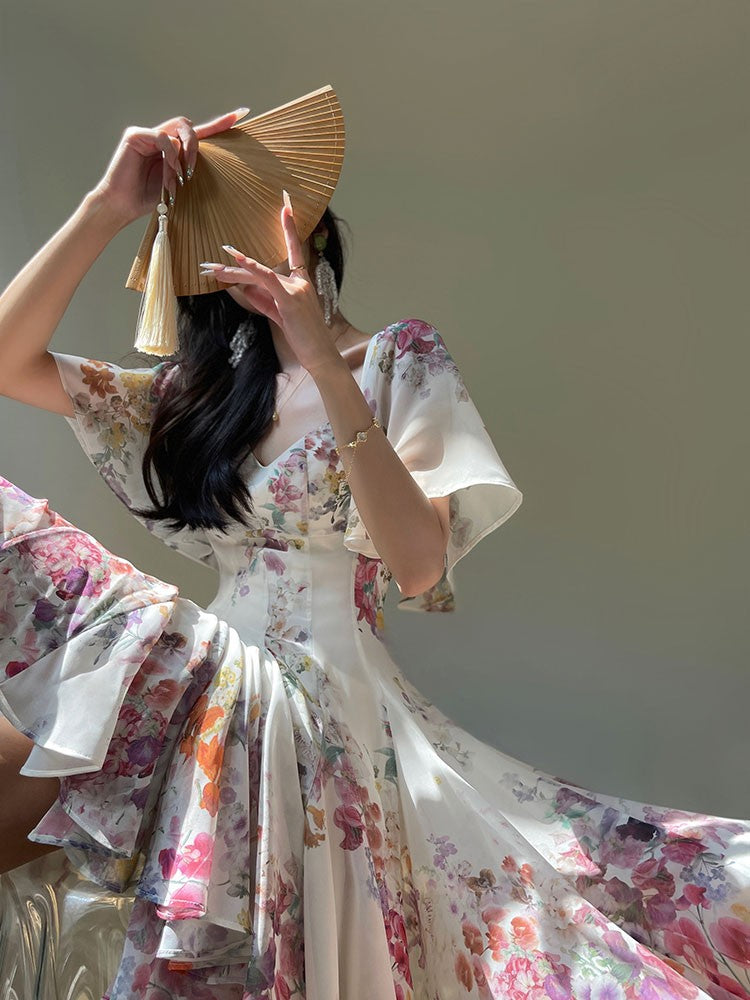 Aconiconi|Love Flower French Fairy Dress