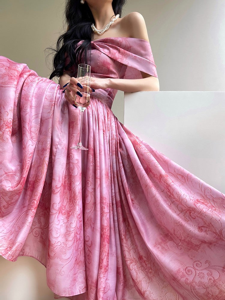 Aconiconi|Blossom Belle Princess Style Off-Shoulder dress