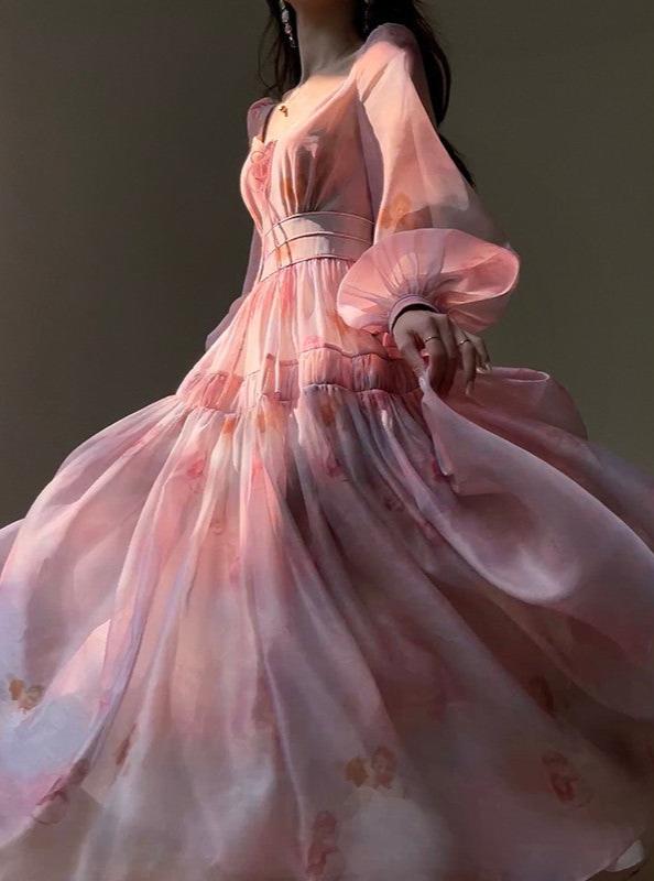 Aconiconi|Enchanted Rose Retro Dress