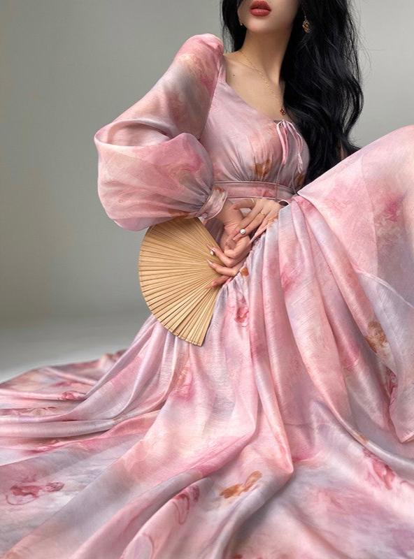Aconiconi|Enchanted Rose Retro Dress
