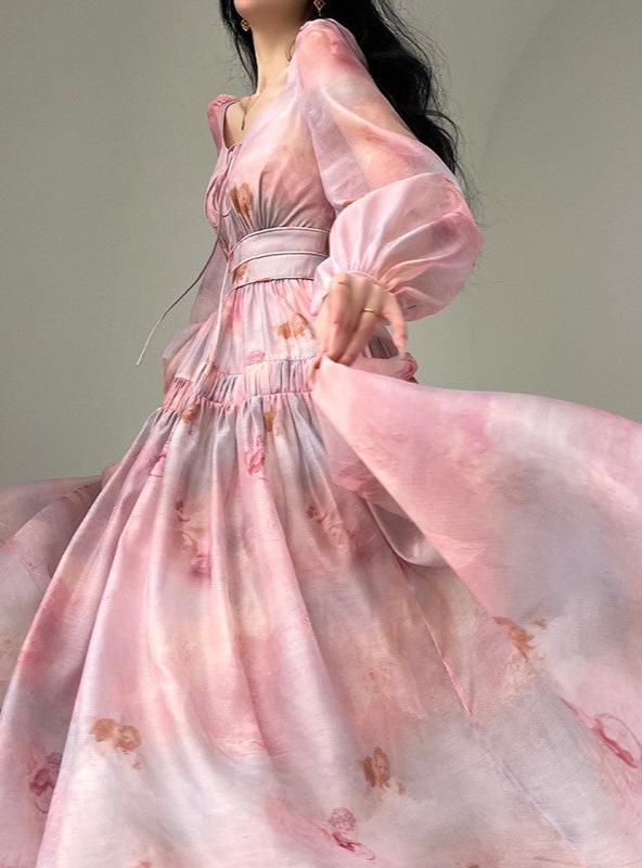 Aconiconi|Enchanted Rose Retro Dress