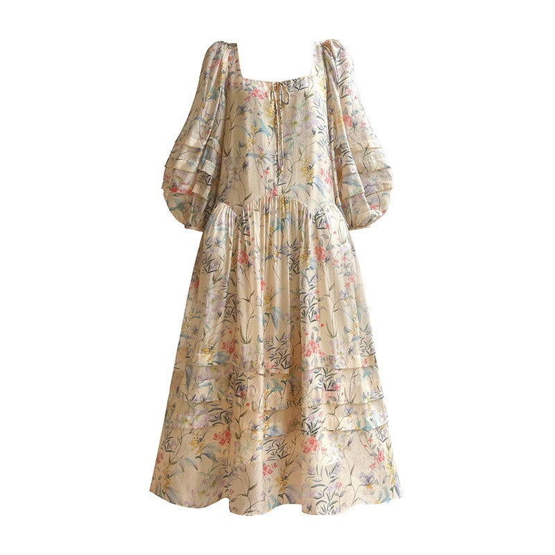 Aconiconi|Garden of Secrets Long Floral Summer Dress
