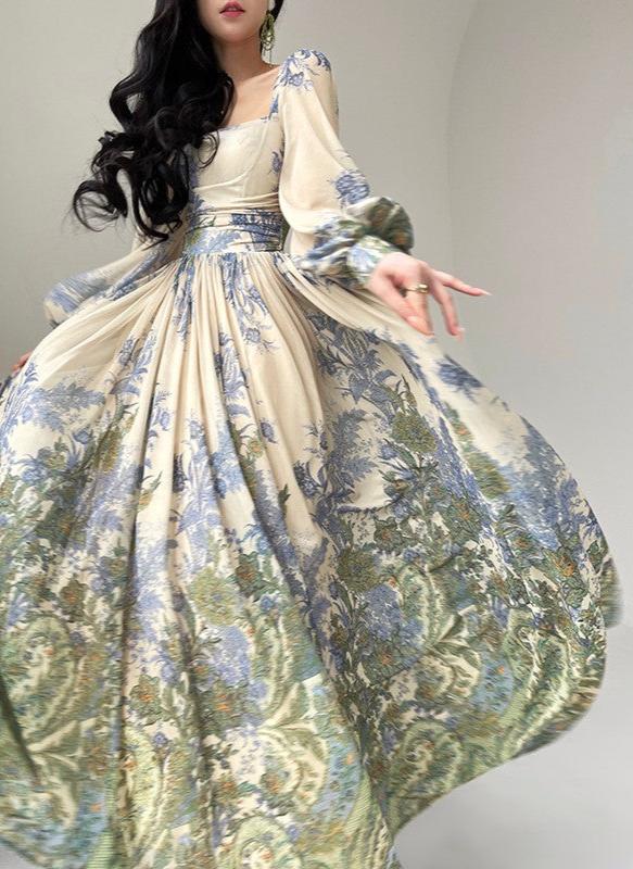Aconiconi|Tulle Treasure Long Sleeve Long Summer Dress
