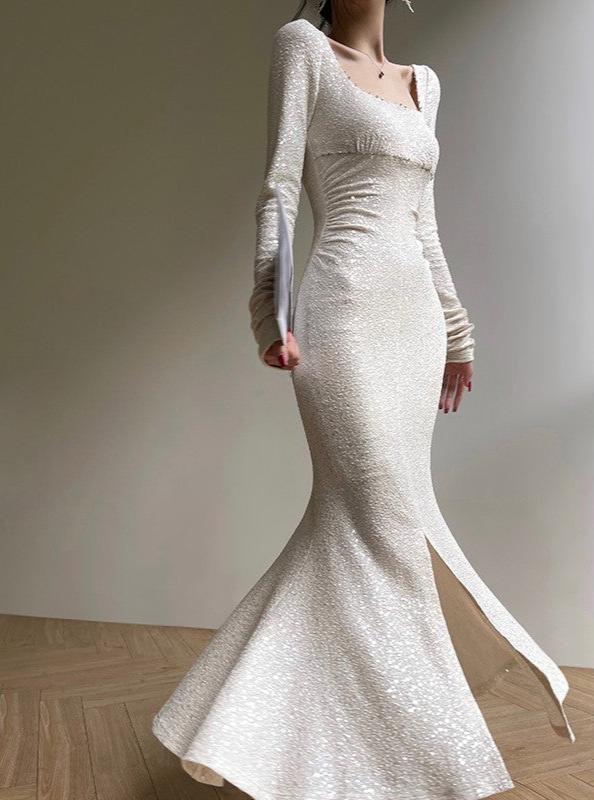 Aconiconi|Sapphire Breeze Long Dress