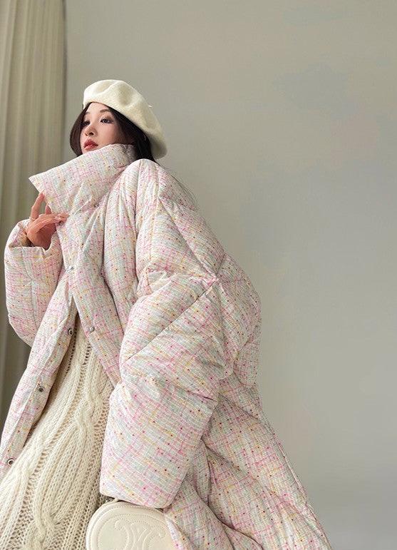 Aconiconi|Colorful White Puff Cloud Coat