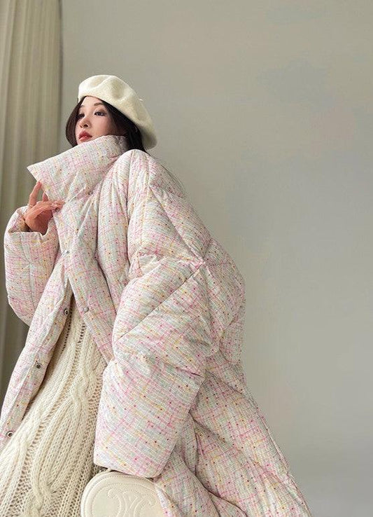 Aconiconi|Colorful White Puff Cloud Coat