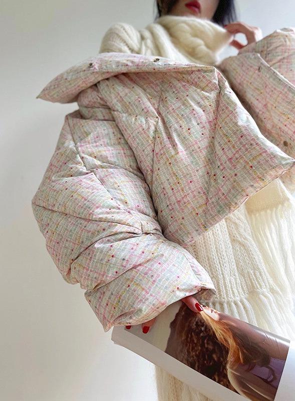 Aconiconi|Colorful White Puff Cloud Coat