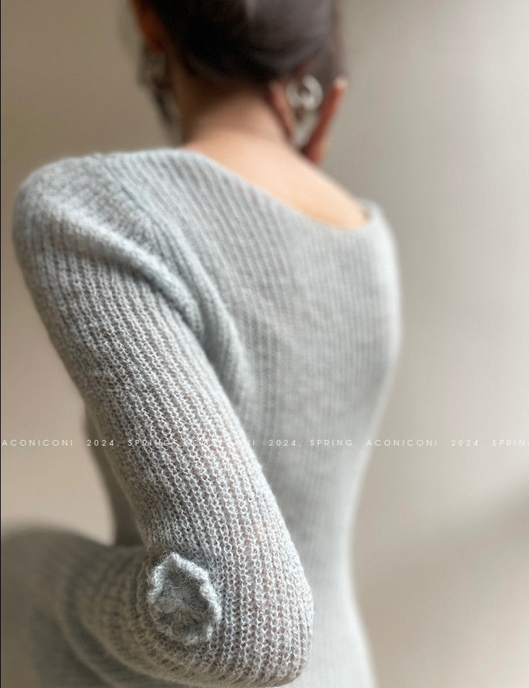 Aconiconi|Alocasia Knitted Long Dress