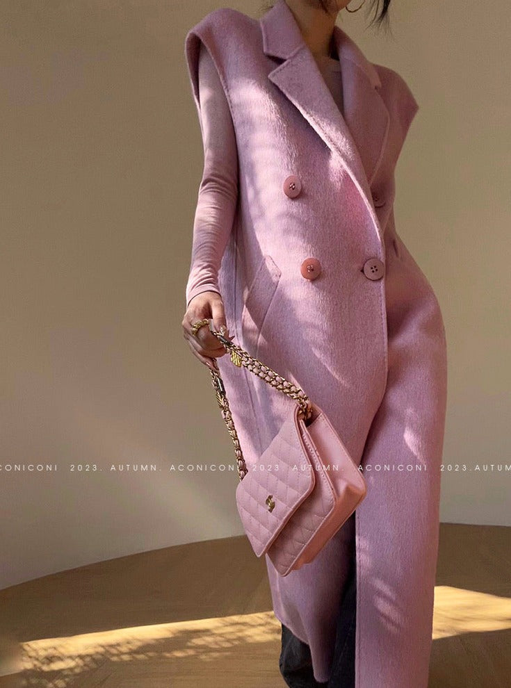 Aconiconi|Fench long Wool Coat