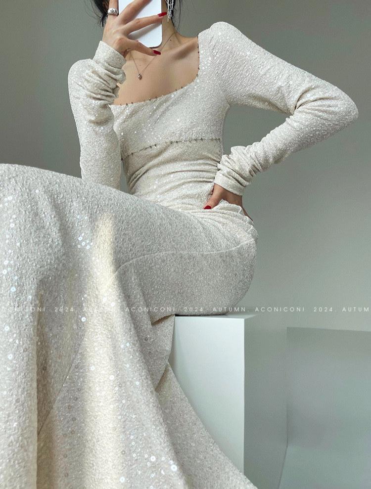 Aconiconi|Sapphire Breeze Long Dress