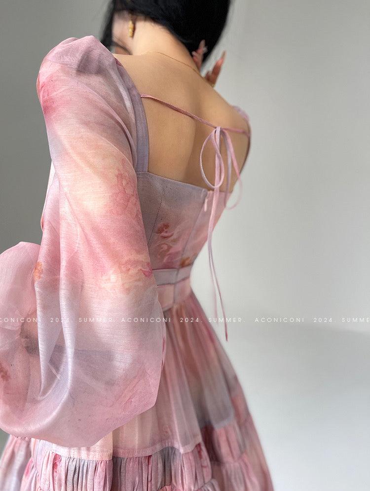 Aconiconi|Enchanted Rose Retro Dress