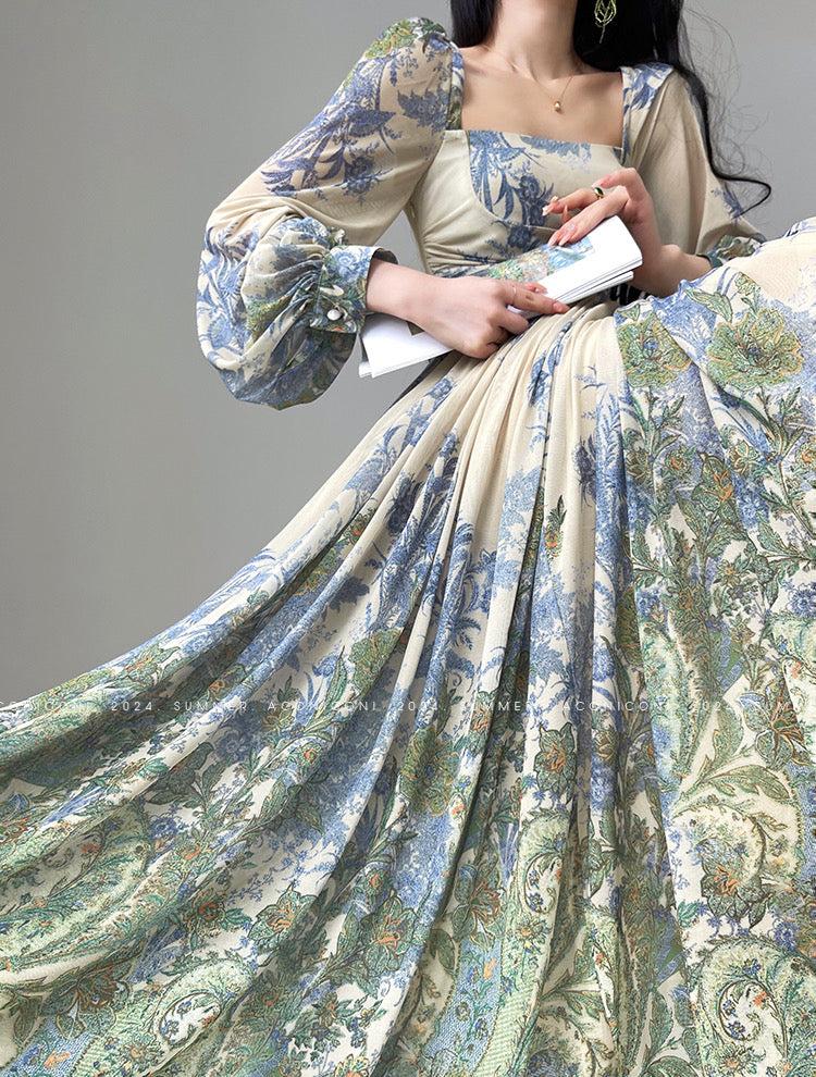 Aconiconi|Tulle Treasure Long Sleeve Long Summer Dress