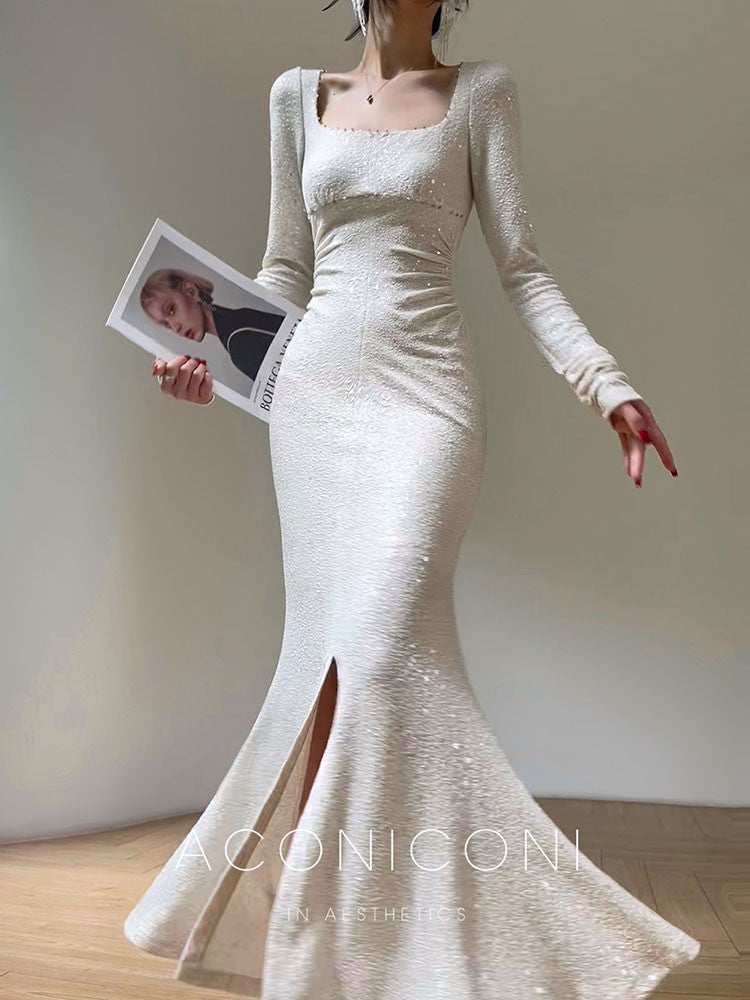 Aconiconi|Sapphire Breeze Long Dress