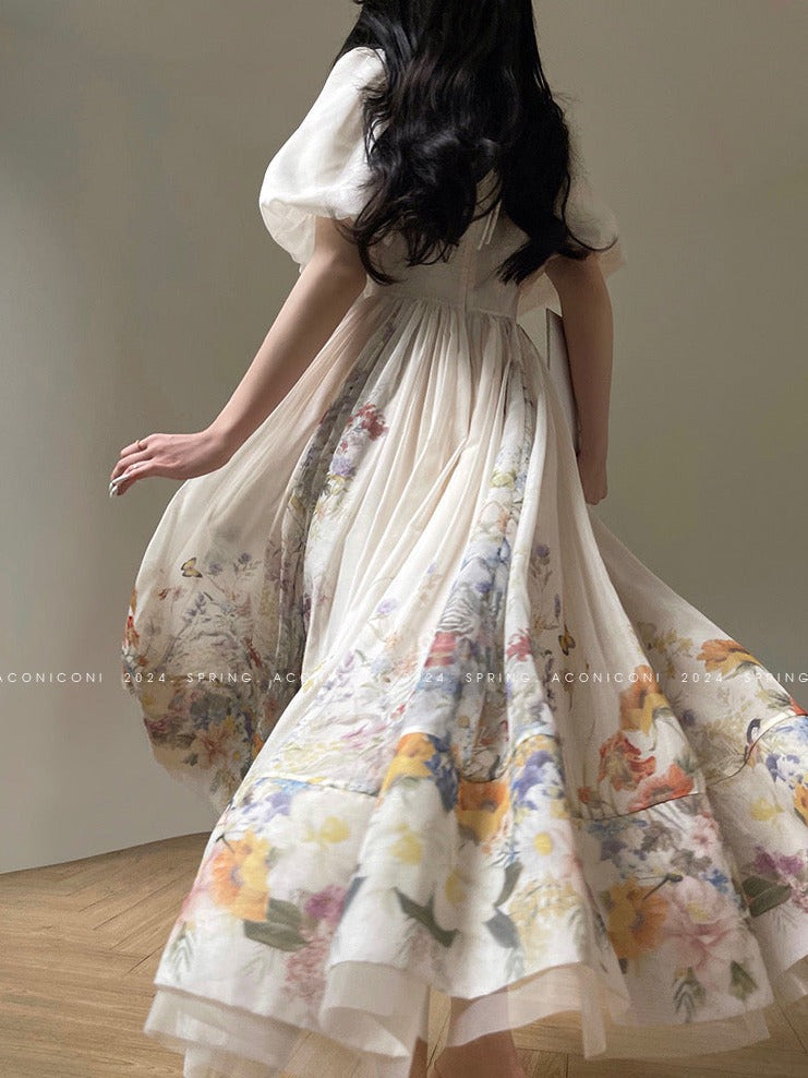 Aconiconi|Florentia Long Princess Skirt Summer Dress