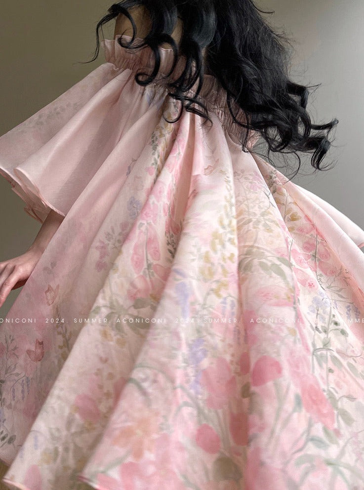 Aconiconi|Magnolia Off-Shoulder Fairy Dress