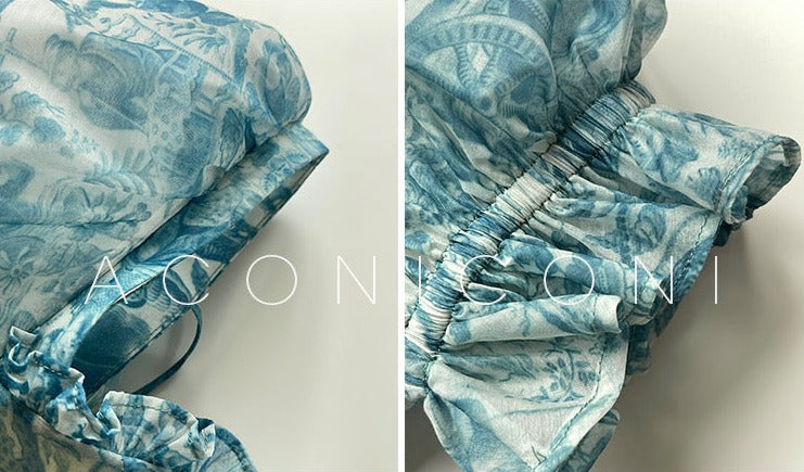 Aconiconi|Blue Ocean Whisper fairy Dress