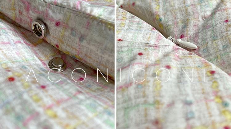 Aconiconi|Colorful White Puff Cloud Coat