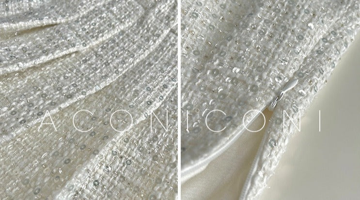 Aconiconi|Yueluo Suit Sequin Tweed Set