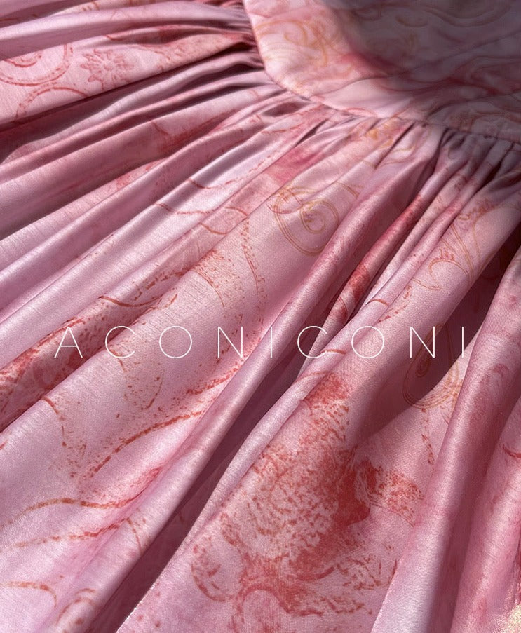 Aconiconi|Blossom Belle Princess Style Off-Shoulder dress