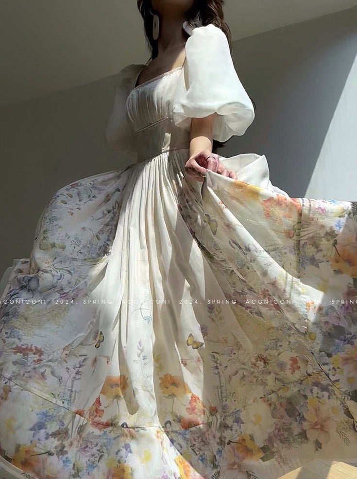 Aconiconi|Florentia Long Princess Skirt Summer Dress