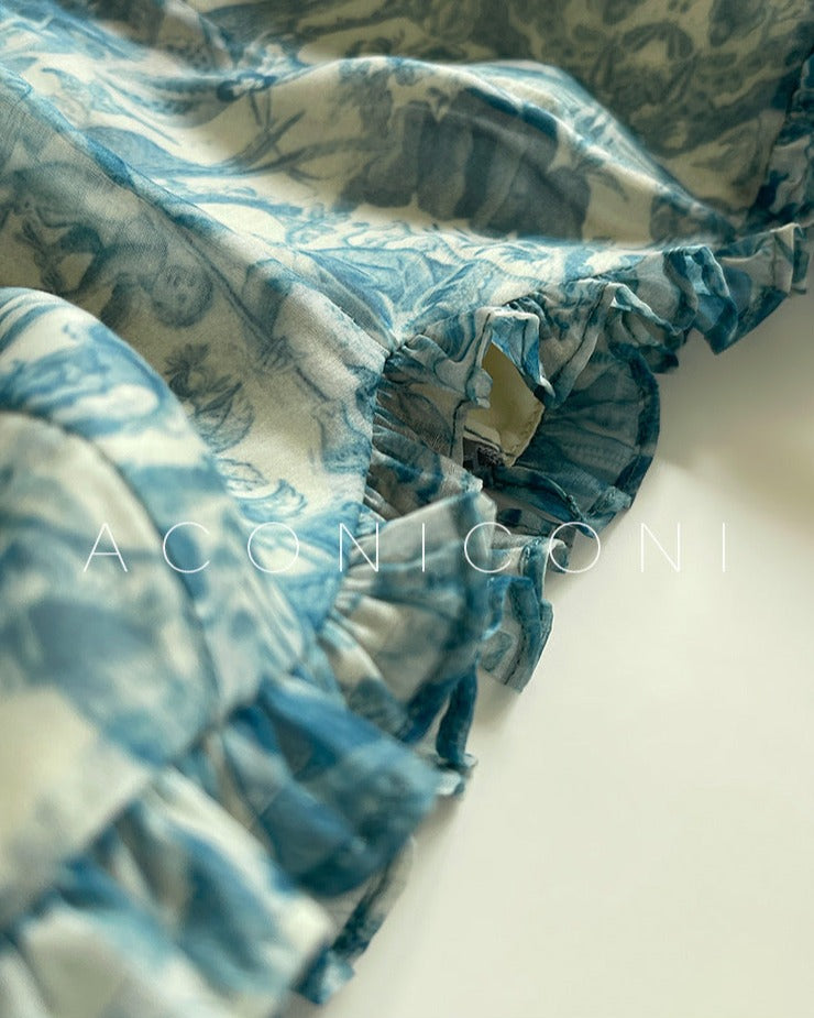 Aconiconi|Blue Ocean Whisper fairy Dress