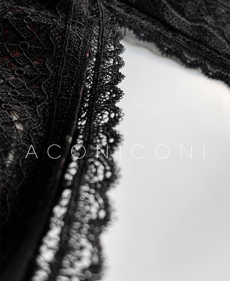 Aconiconi|Silken Moon Long Sleeve Autumn dress